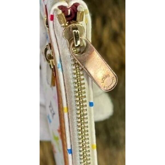 Louis Vuitton Multicolore Monogram Pattern Coated Canvas Wallet Clutch MI1066 - Picture 13 of 13